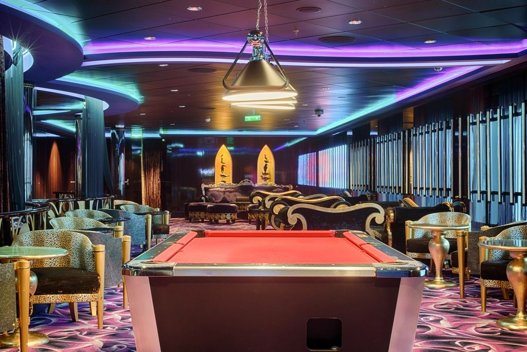 The gaming floor with machines and tables